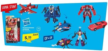 Aanbiedingen Transformers legende - Hasbro - Geldig van 07/11/2017 tot 05/12/2017 bij Supra Bazar