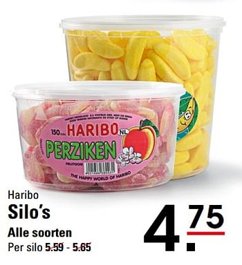 Aanbiedingen Haribo silo`s - Haribo - Geldig van 26/10/2017 tot 13/11/2017 bij Sligro