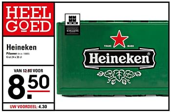 Aanbiedingen Heineken pilsener - Heineken - Geldig van 26/10/2017 tot 13/11/2017 bij Sligro