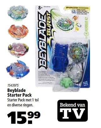 Aanbiedingen Beyblade starter pack - Hasbro - Geldig van 26/10/2017 tot 06/12/2017 bij Marskramer