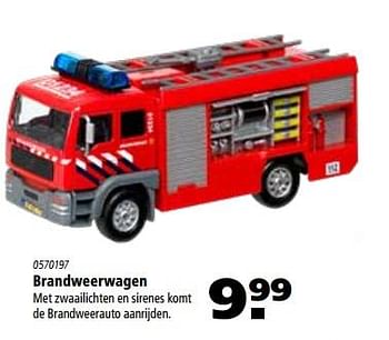 Aanbiedingen Brandweerwagen - Huismerk - Marskramer - Geldig van 26/10/2017 tot 06/12/2017 bij Marskramer