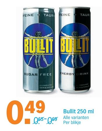 Aanbiedingen Bullit alle varianten - Bullit - Geldig van 30/10/2017 tot 05/11/2017 bij Albert Heijn