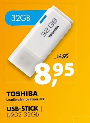 Aanbiedingen Toshiba usb stick u202 32gb - Toshiba - Geldig van 30/10/2017 tot 05/11/2017 bij Expert