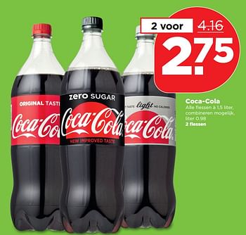 Aanbiedingen Coca-cola - The Coca Cola Company - Geldig van 29/10/2017 tot 04/11/2017 bij Plus