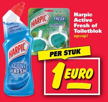 Aanbiedingen Harpic active fresh of toiletblok - Harpic - Geldig van 30/10/2017 tot 05/11/2017 bij Nettorama