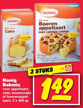 Aanbiedingen Honig bakmix - Honig - Geldig van 30/10/2017 tot 05/11/2017 bij Nettorama