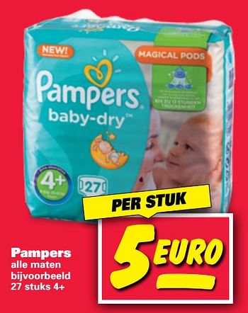 Aanbiedingen Pampers baby dry - Pampers - Geldig van 30/10/2017 tot 05/11/2017 bij Nettorama