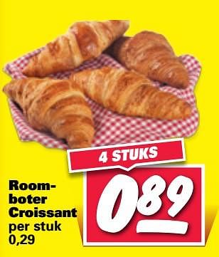 Aanbiedingen Roomboter croissant - Huismerk - Nettorama - Geldig van 30/10/2017 tot 05/11/2017 bij Nettorama