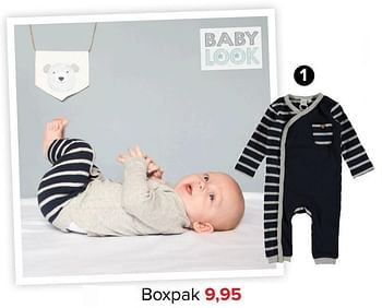 Aanbiedingen Boxpak - Baby look - Geldig van 30/10/2017 tot 09/12/2017 bij Baby-Dump
