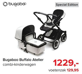 Aanbiedingen Bugaboo buffalo atelier combi-kinderwagen - Bugaboo - Geldig van 30/10/2017 tot 09/12/2017 bij Baby-Dump