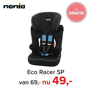 Aanbiedingen Eco racer sp - Nania - Geldig van 30/10/2017 tot 09/12/2017 bij Baby-Dump