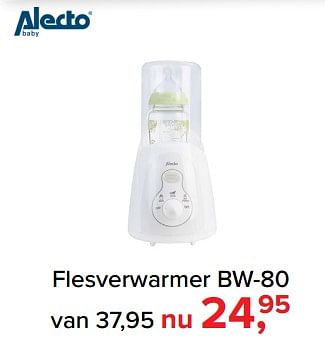 Aanbiedingen Flesverwarmer bw-80 - Alecto - Geldig van 30/10/2017 tot 09/12/2017 bij Baby-Dump