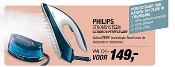 Aanbiedingen Philips stoomsysteem gc7805-20 perfectcare - Philips - Geldig van 30/10/2017 tot 05/11/2017 bij Electro World