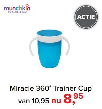 Aanbiedingen Miracle 360º trainer cup - Munchkin - Geldig van 30/10/2017 tot 09/12/2017 bij Baby-Dump