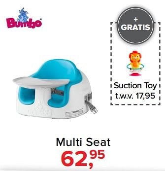 Aanbiedingen Multi seat + gratis suction toy - Bumbo - Geldig van 30/10/2017 tot 09/12/2017 bij Baby-Dump