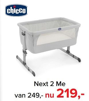 Aanbiedingen Next 2 me - Chicco - Geldig van 30/10/2017 tot 09/12/2017 bij Baby-Dump