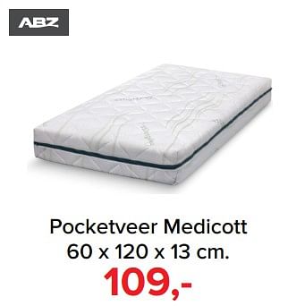 Aanbiedingen Pocketveer medicott 60 x 120 x 13 cm. - ABZ - Geldig van 30/10/2017 tot 09/12/2017 bij Baby-Dump