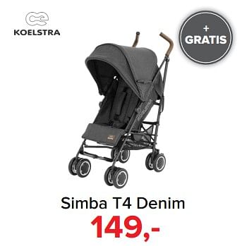 Aanbiedingen Simba t4 denim - Koelstra - Geldig van 30/10/2017 tot 09/12/2017 bij Baby-Dump