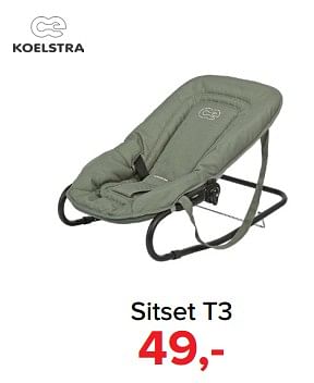 Aanbiedingen Sitset t3 - Koelstra - Geldig van 30/10/2017 tot 09/12/2017 bij Baby-Dump