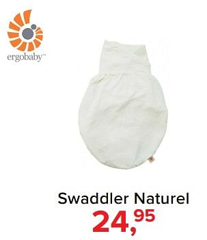 Aanbiedingen Swaddler naturel - ERGObaby - Geldig van 30/10/2017 tot 09/12/2017 bij Baby-Dump