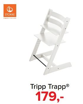 Aanbiedingen Tripp trapp - Stokke - Geldig van 30/10/2017 tot 09/12/2017 bij Baby-Dump