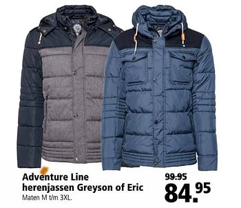 Aanbiedingen Adventure line herenjassen greyson of eric - Greyson - Geldig van 23/10/2017 tot 05/11/2017 bij Welkoop