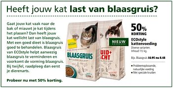 Aanbiedingen Ecostyle kattenvoeding - Ecostyle - Geldig van 23/10/2017 tot 05/11/2017 bij Welkoop