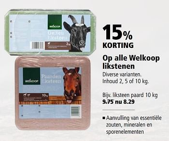 Aanbiedingen Op alle welkoop likstenen - Huismerk - Welkoop - Geldig van 23/10/2017 tot 05/11/2017 bij Welkoop