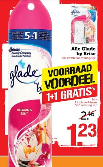 Aanbiedingen Alle glade by brise - Glade - Geldig van 30/10/2017 tot 05/11/2017 bij Coop