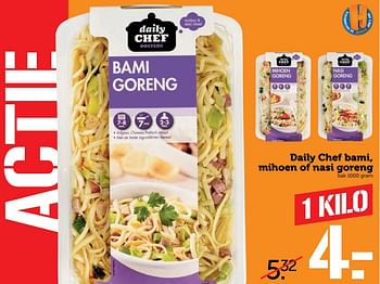 Aanbiedingen Daily chef bami, mihoen of nasi goreng - Daily chef - Geldig van 30/10/2017 tot 05/11/2017 bij Coop