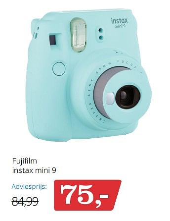 Aanbiedingen Fujifil instax mini 9 - Fujifilm - Geldig van 24/11/2017 tot 05/12/2017 bij Bol