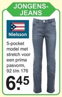 Aanbiedingen Jongens jeans - Nielsson - Geldig van 23/10/2017 tot 12/11/2017 bij Van Cranenbroek