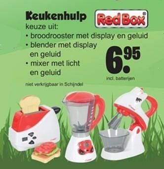 Aanbiedingen Keukenhulp - Redbox - Geldig van 23/10/2017 tot 12/11/2017 bij Van Cranenbroek