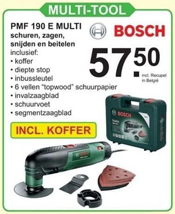 Aanbiedingen Multi-tool pmf 190 e multi bosch - Bosch - Geldig van 23/10/2017 tot 12/11/2017 bij Van Cranenbroek