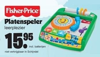 Aanbiedingen Platenspeler leerplezier - Fisher-Price - Geldig van 23/10/2017 tot 12/11/2017 bij Van Cranenbroek