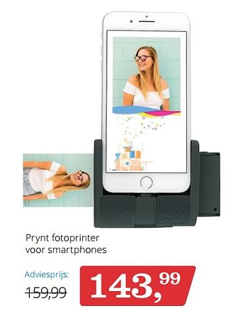 Aanbiedingen Prynt fotoprinter voor smartphones - Prynt - Geldig van 24/11/2017 tot 05/12/2017 bij Bol
