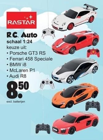 Aanbiedingen R.c.auto - Rastar - Geldig van 23/10/2017 tot 12/11/2017 bij Van Cranenbroek