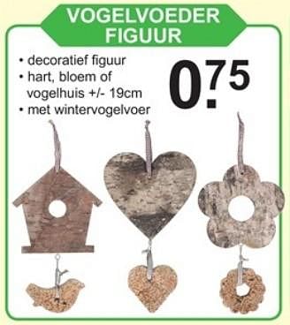 Aanbiedingen Vogelvoeder figuur - Huismerk - Van Cranenbroek - Geldig van 23/10/2017 tot 12/11/2017 bij Van Cranenbroek