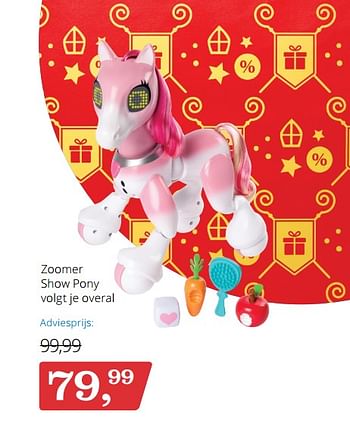 Aanbiedingen Zoomer show pony - Zoomer - Geldig van 24/11/2017 tot 05/12/2017 bij Bol