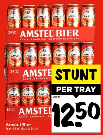Aanbiedingen Amstel bier - Amstel - Geldig van 05/11/2017 tot 11/11/2017 bij Vomar