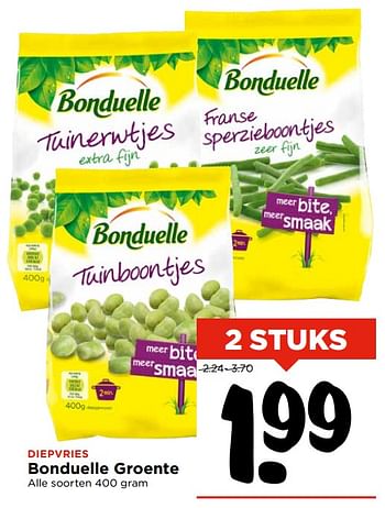 Aanbiedingen Bonduelle groente - Bonduelle - Geldig van 05/11/2017 tot 11/11/2017 bij Vomar