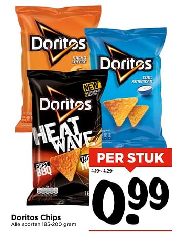 Aanbiedingen Doritos chips - Doritos - Geldig van 05/11/2017 tot 11/11/2017 bij Vomar