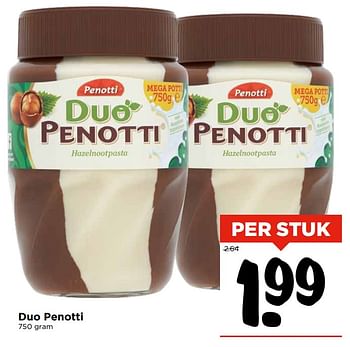 Aanbiedingen Duo penotti - Penotti - Geldig van 05/11/2017 tot 11/11/2017 bij Vomar