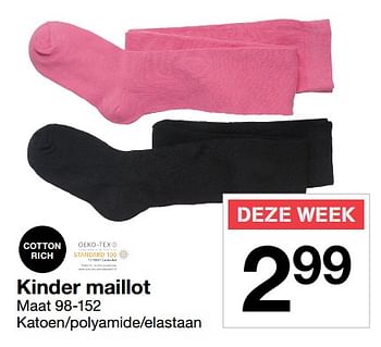 Aanbiedingen Kinder maillot - Huismerk - Zeeman  - Geldig van 04/11/2017 tot 11/11/2017 bij Zeeman