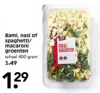 Aanbiedingen Bami, nasi of spaghetti- macaroni groenten - Huismerk - Em-té - Geldig van 05/11/2017 tot 11/11/2017 bij Em-té