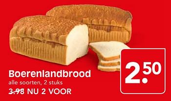 Aanbiedingen Boerenlandbrood - Huismerk - Em-té - Geldig van 05/11/2017 tot 11/11/2017 bij Em-té