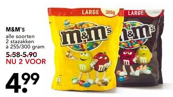 Aanbiedingen M+m`s alle soorten - M&amp;M', s - Geldig van 05/11/2017 tot 11/11/2017 bij Em-té