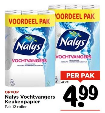 Aanbiedingen Nalys vochtvangers keukenpapier - Nalys - Geldig van 05/11/2017 tot 11/11/2017 bij Vomar