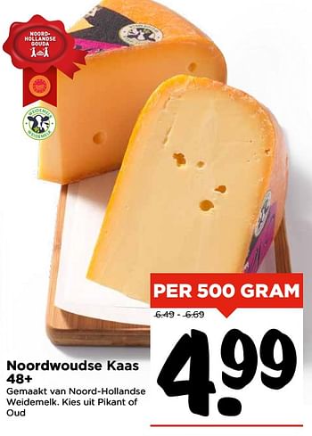 Aanbiedingen Noordwoudse kaas 48+ - Huismerk Vomar - Geldig van 05/11/2017 tot 11/11/2017 bij Vomar