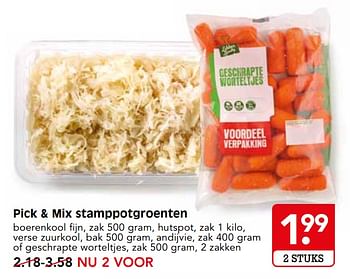 Aanbiedingen Pick + mix stamppotgroenten - Huismerk - Em-té - Geldig van 05/11/2017 tot 11/11/2017 bij Em-té